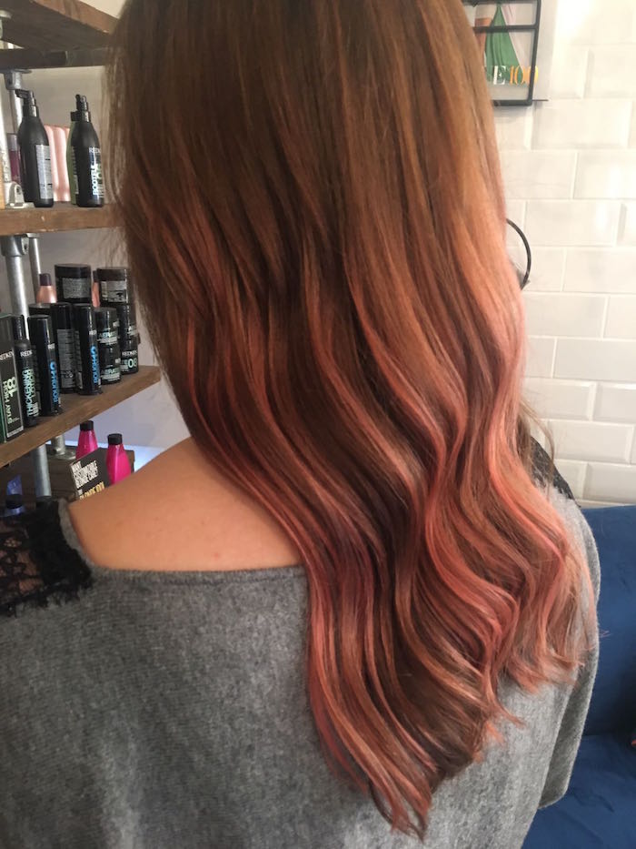 Rose brown hair at the Brixton salon