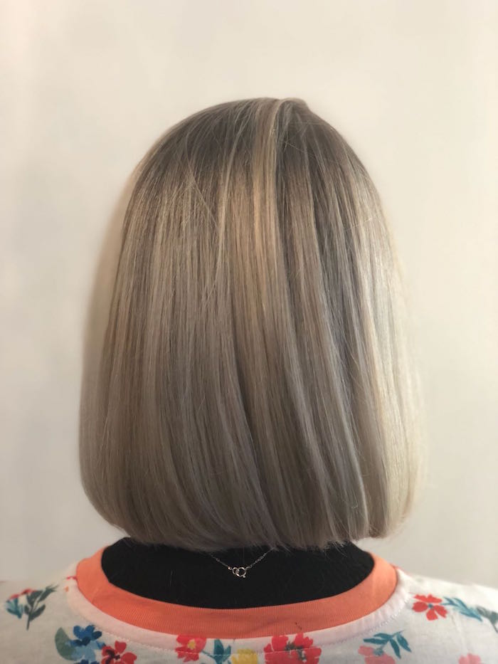 Straight short hair highlights Brixton hair salon