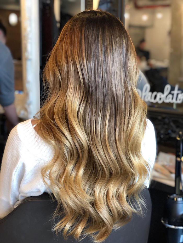 Natural balayage at the Vauxhall and Nine Elms hair and beauty salon in London