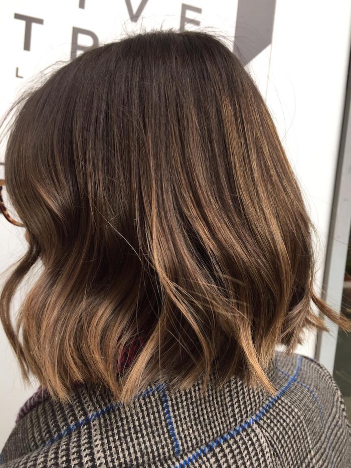 messy bob hairstyle at London salon in Vauxhall and Nine Elms