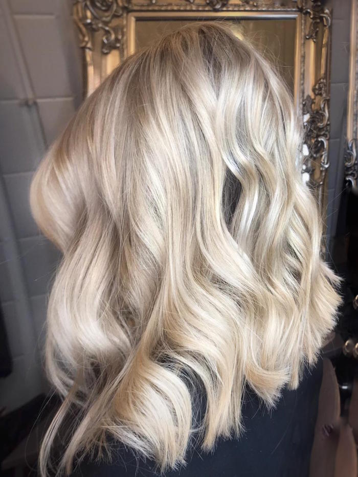 Scandi blonde hair in London salon in Clapham