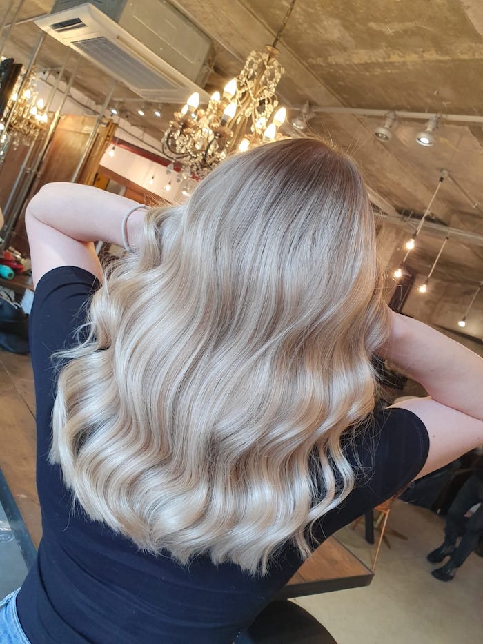 Blonde balayage at the Vauxhall and Nine Elms salon in London