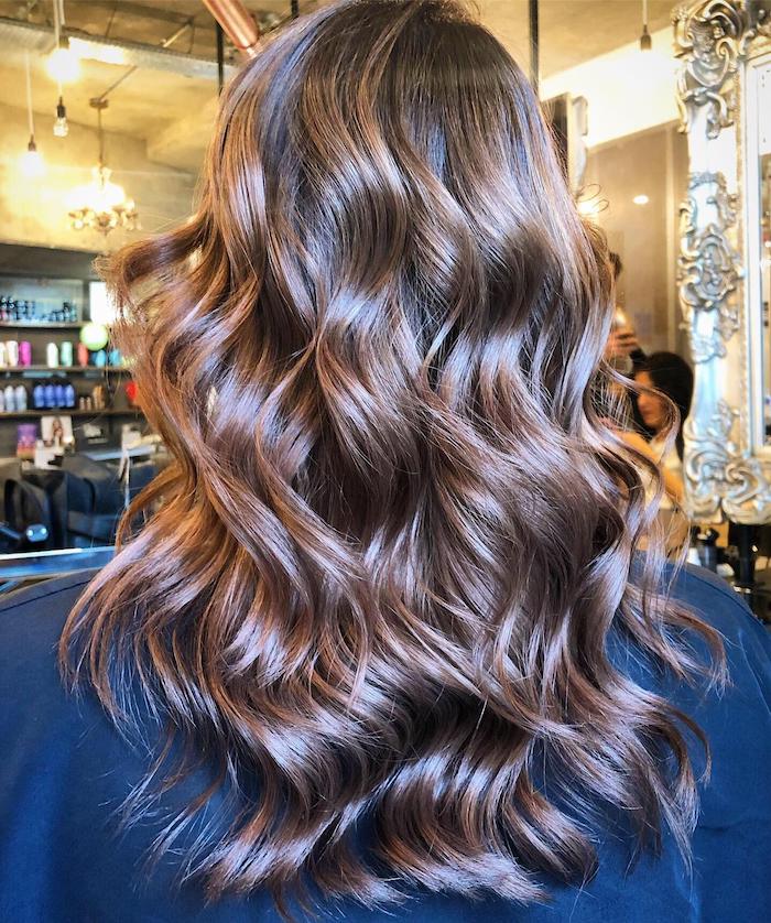 brunette balayage at the Vauxhall and Nine Elms hair salon in London by balayage specialist