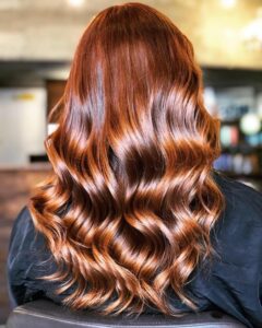 brown hair balayage at the Vauxhall and Nine Elms salon in London