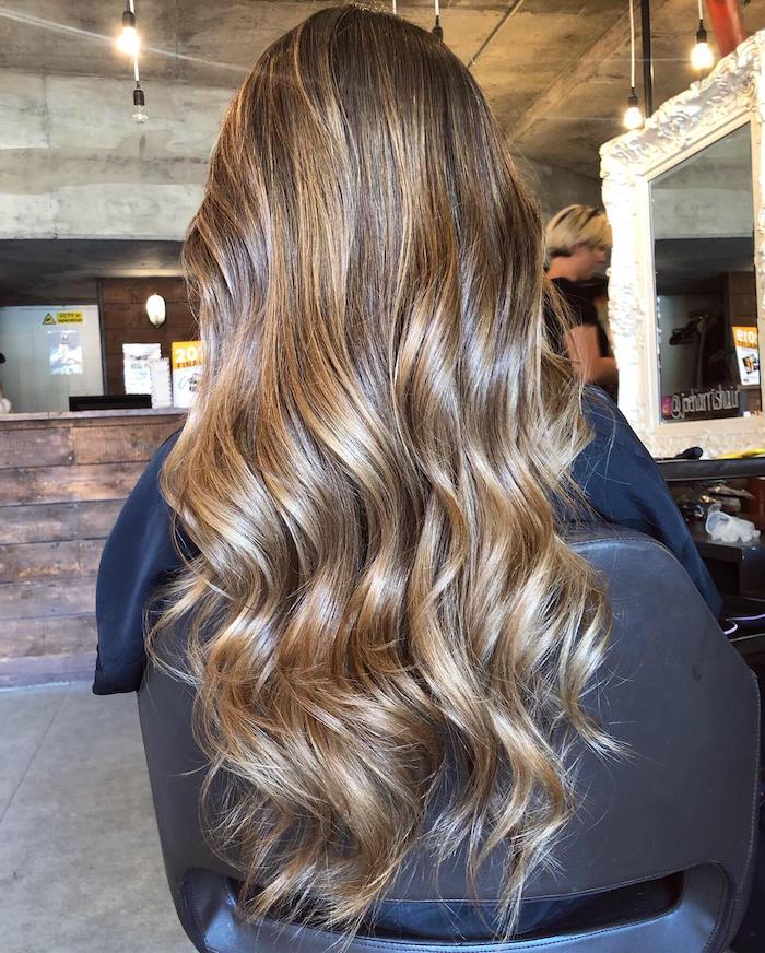 caramel balayage in London in vauxhall nine elms