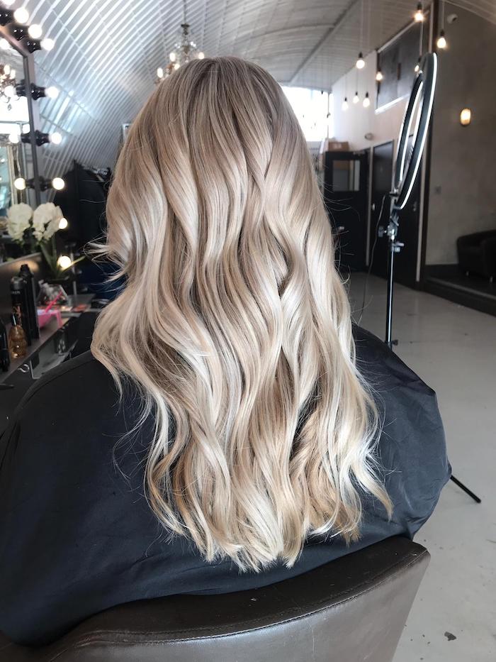 Creamy blonde at the Clapham hair salon in London