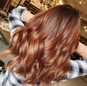 Copper hair in London salon in Vauxhall and Nine Elms