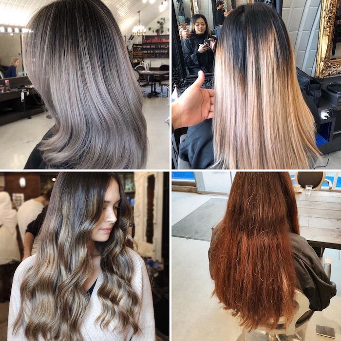 Fixing colour through a colour correction in London hairdressers