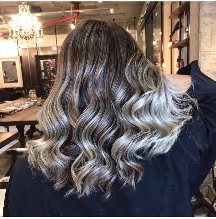 ash blonde balayage at the live true london salons