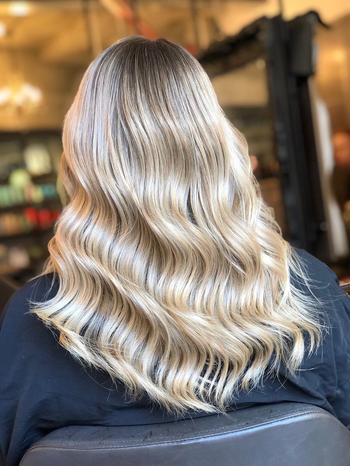 blonde balayage for the perfect after lockdown look