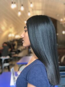 one length cut for thicker hair at live true london