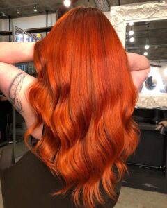 copper hair for a vibrant Christmas at Live true