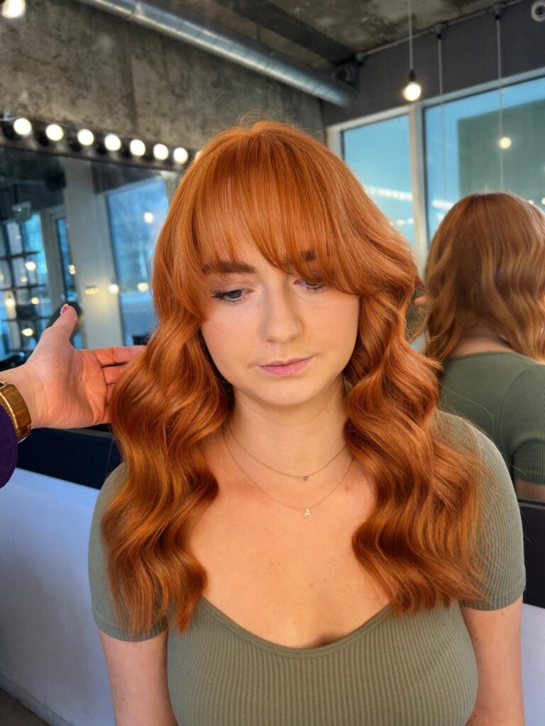 Live True London, Live True, Bright Copper Balayage, Copper Hair, Copper Hair Colour, Copper Highlights, Copper Balayage, Red Hair, Red Balayage, Auburn, Auburn Hair