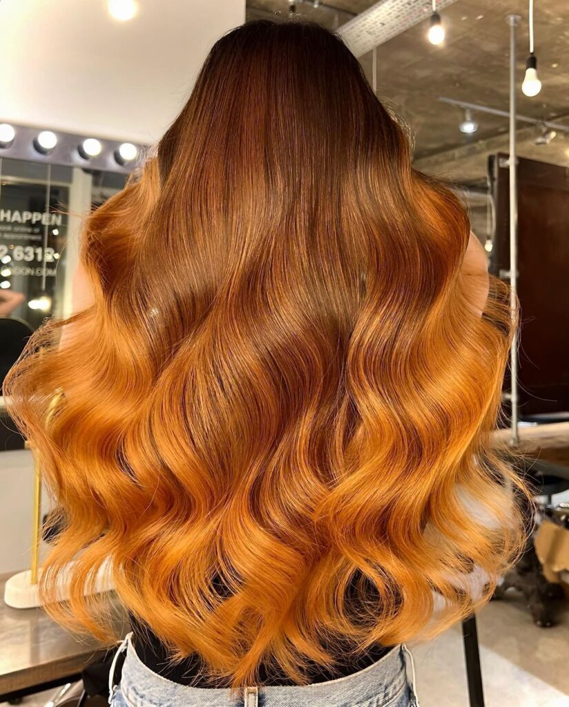 Live True London, Live True, Blow Out, Blowout, Blowdry, Blowout Soho, Blowdry Soho, Copper Hair, Copper Balayage, Auburn Hair, Auburn Balayage, Ginger Hair, Red Hair