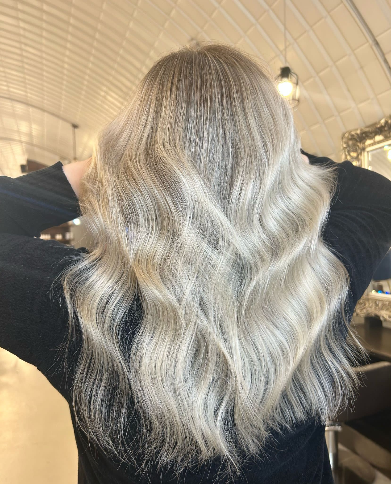 Icy Platinum Black Hair: The Sleek Modern Look
