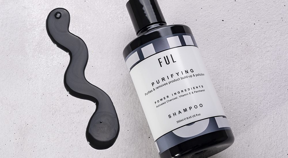 FUL, FUL London, Charcoal Purifying Shampoo, Charcoal Shampoo, Scalp Detox, Scalp Hair Products, Scalp Products, Itchy Scalp, Charcoal In Hair Care, Top 10 Shampoo, Charcoal Shampoo