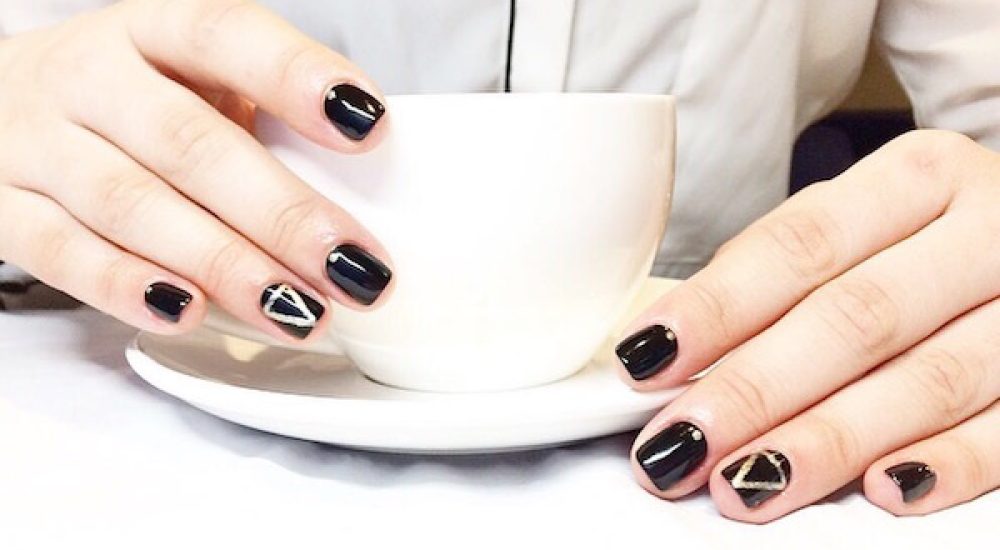 coffee with nail art at Live True London Vauxhall and Nine Elms